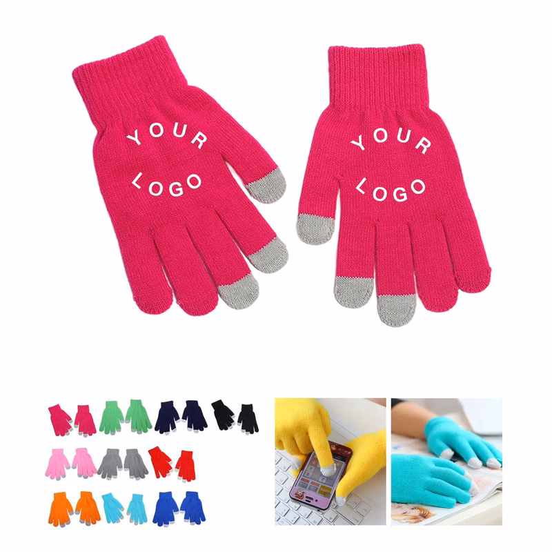 Warm Knit Gloves with Touchscreen Fingertip Design
