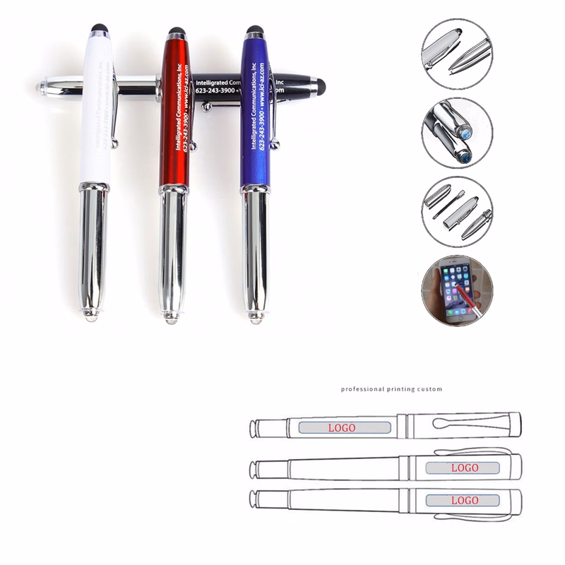 3 In 1 Electronic Light Ballpoint Pen