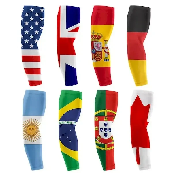 Word cup fan Sun Protection Sleeves 1