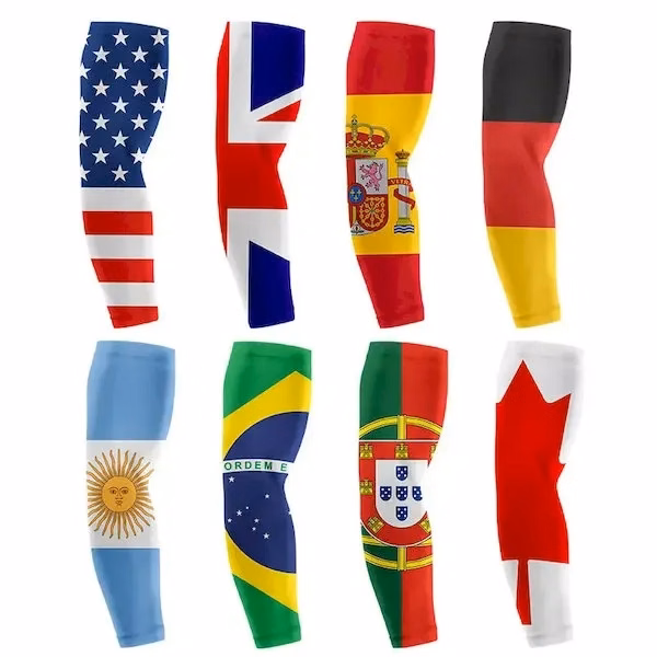 Word cup fan Sun Protection Sleeves