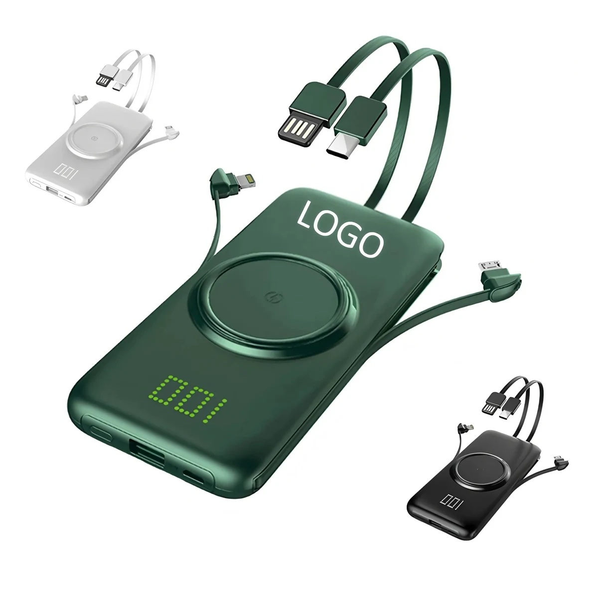 10000 mAh Wireless Power Bank with Digital Display 1