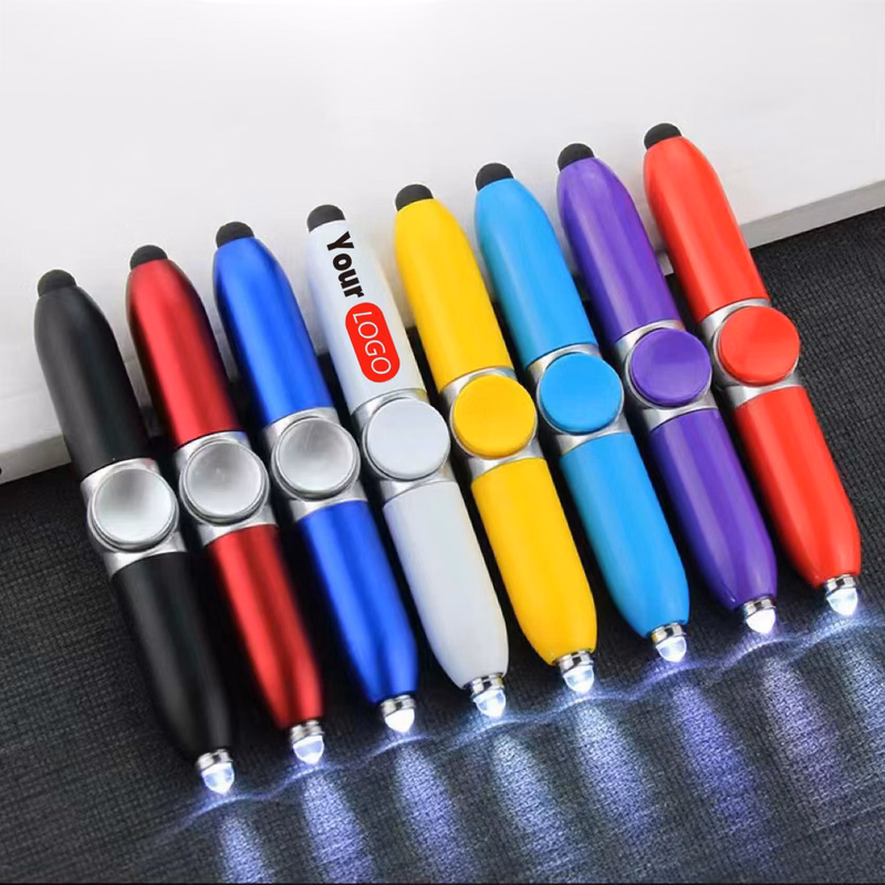 Spin Multi-Feature Fidget LED Pen Stress Relief Ballpoint