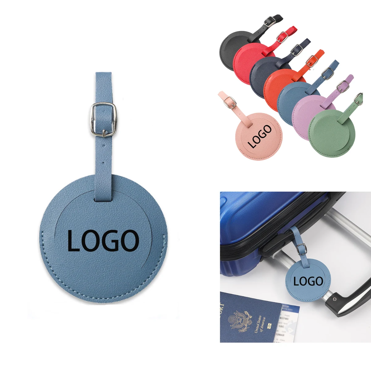 Round Backpack Luggage Tag 1
