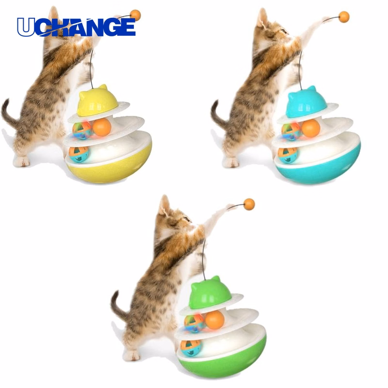 Cat Tumbler Turntable Interactive Toy