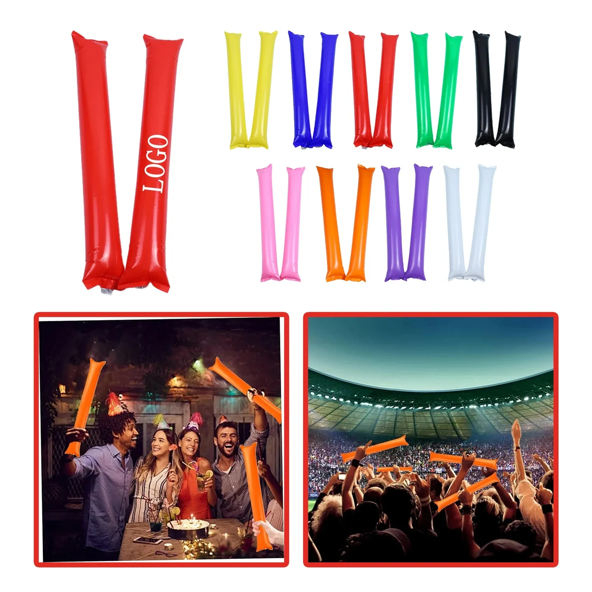Custom Inflatable Cheering Thundersticks 1