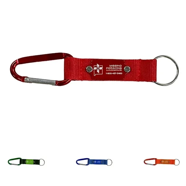 Custom Aluminum Carabiner Paracord Lanyard Keychain — Outdoor & Adventure Gear 1