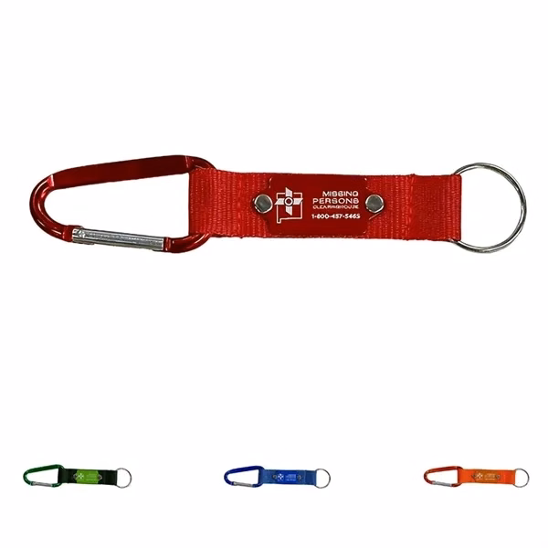 Custom Aluminum Carabiner Paracord Lanyard Keychain — Outdoor & Adventure Gear