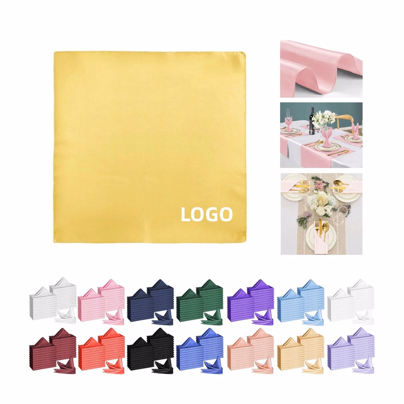 Versatile Satin Banquet Dinner Napkins