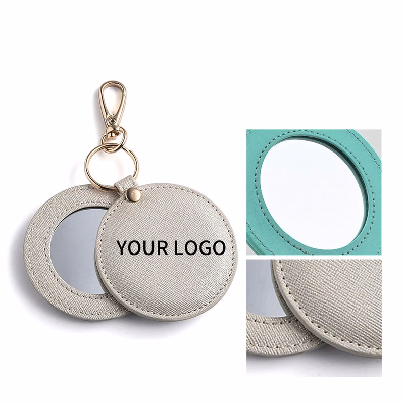 PU Square Handheld Mirror for Daily Use