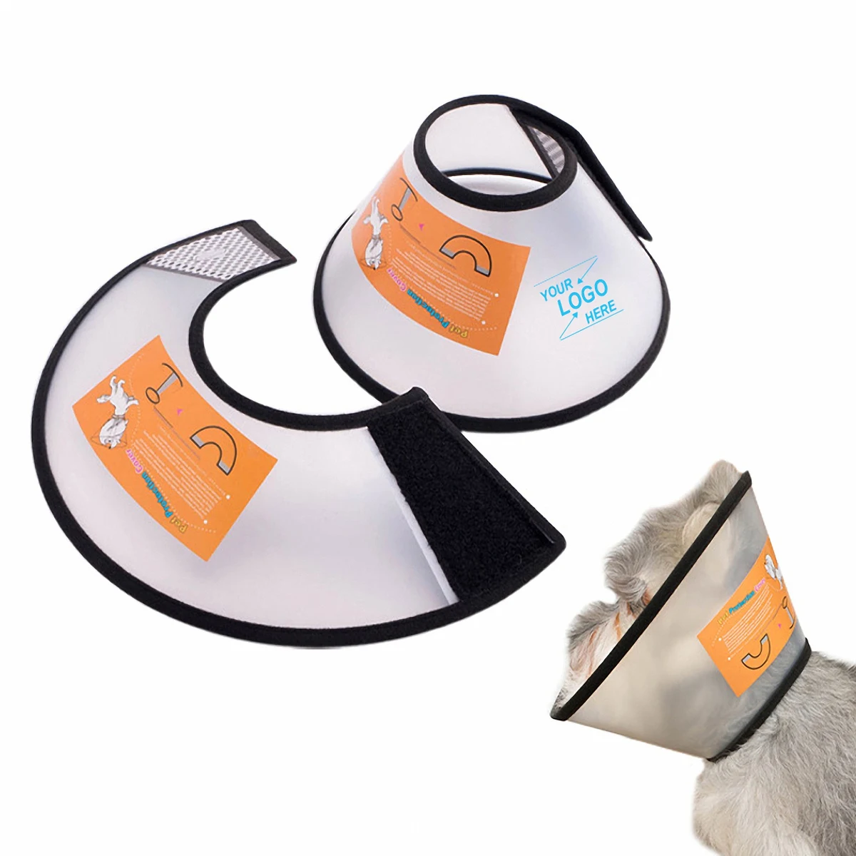 Adjustable Dog and Cat Recovery Cone Collar 1
