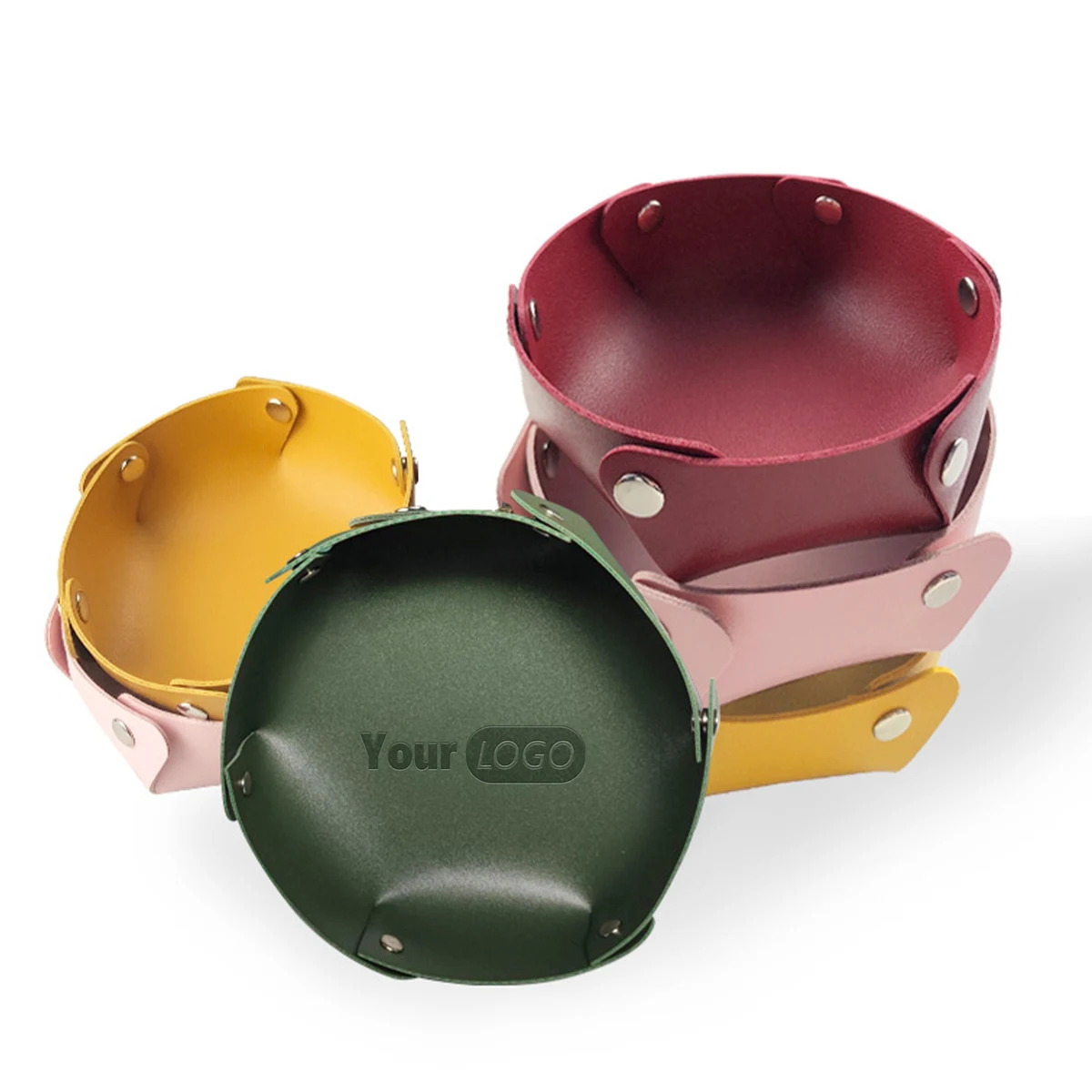 Pvc Circular Foldable Thick Storage Tray 1