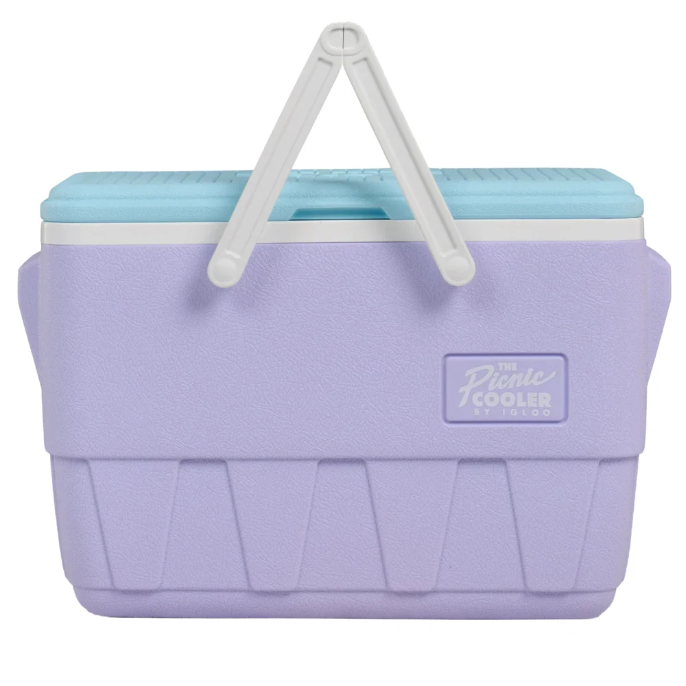 USA Made IGLOO Retro Vintage Picnic Basket 25 Qt Cooler 1