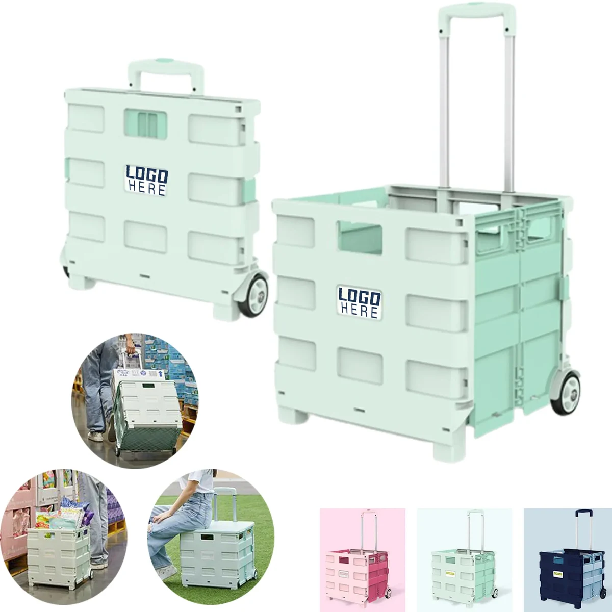 Foldable Portable Shopping Cart 45L&65L 1