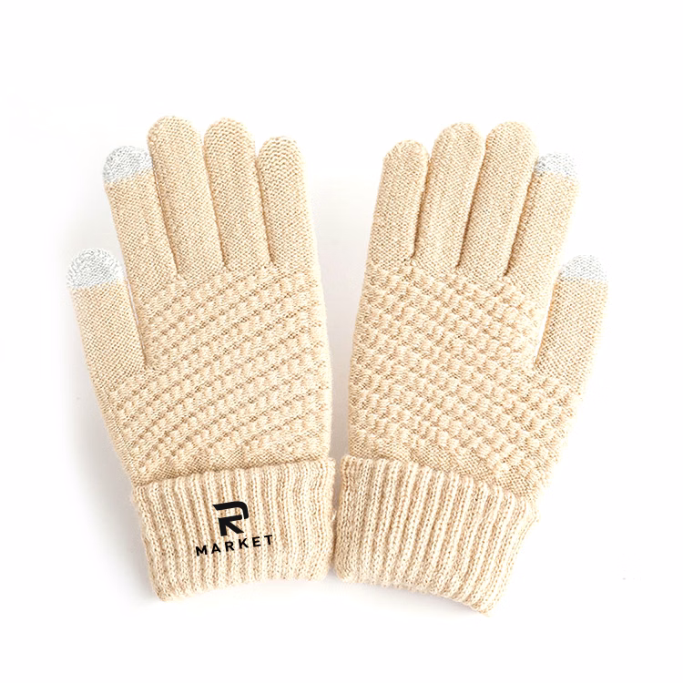 Winter Touchscreen Gloves made from acrylic and wool spinning