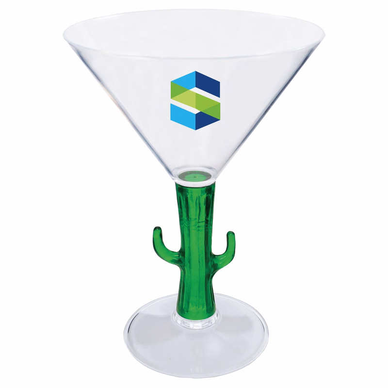 10oz Novelty Stem Plastic Martini Glass