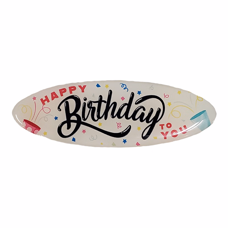 Magnetic Promo / Button / Name Badge with custom shape from 2.1 - 3 Sq. In.