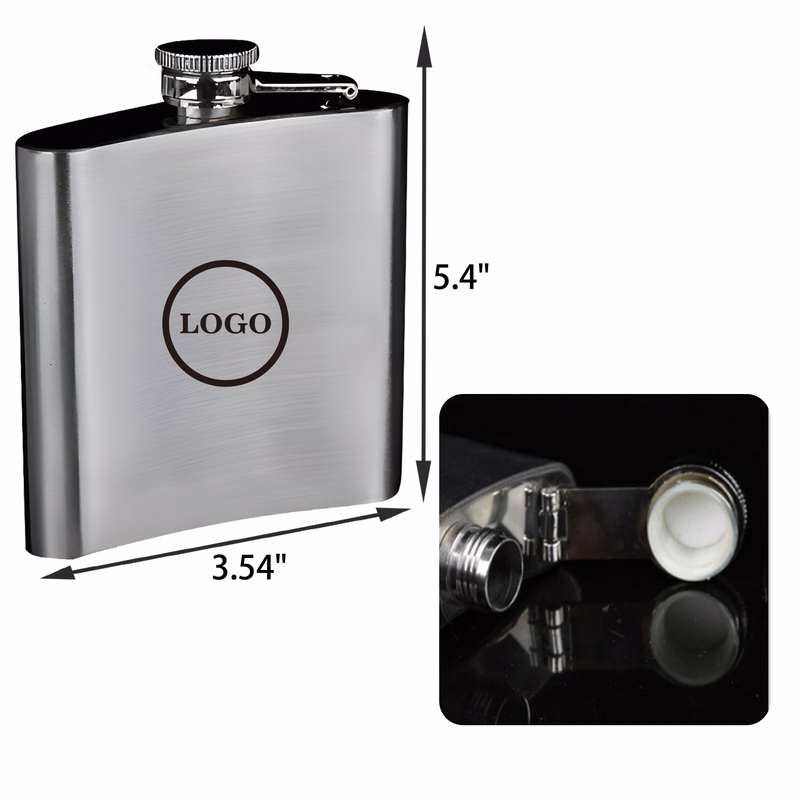 MOQ 20 PCS Sturdy 8 OZ Stainless Steel Hip Flask