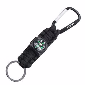 Rope Key Chain With Compass