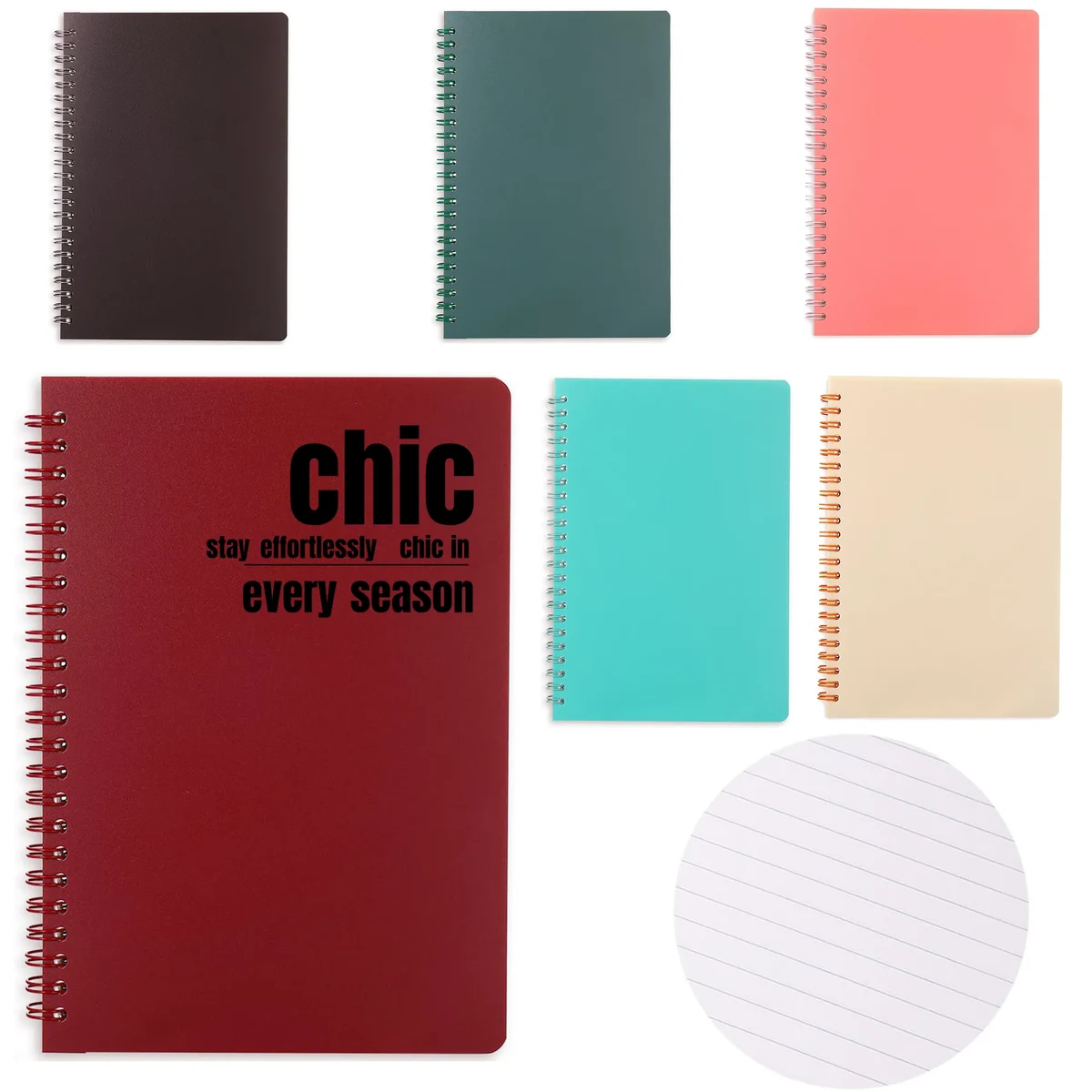 PP Coil Notebook Logo Printed Suit For Business And School 1