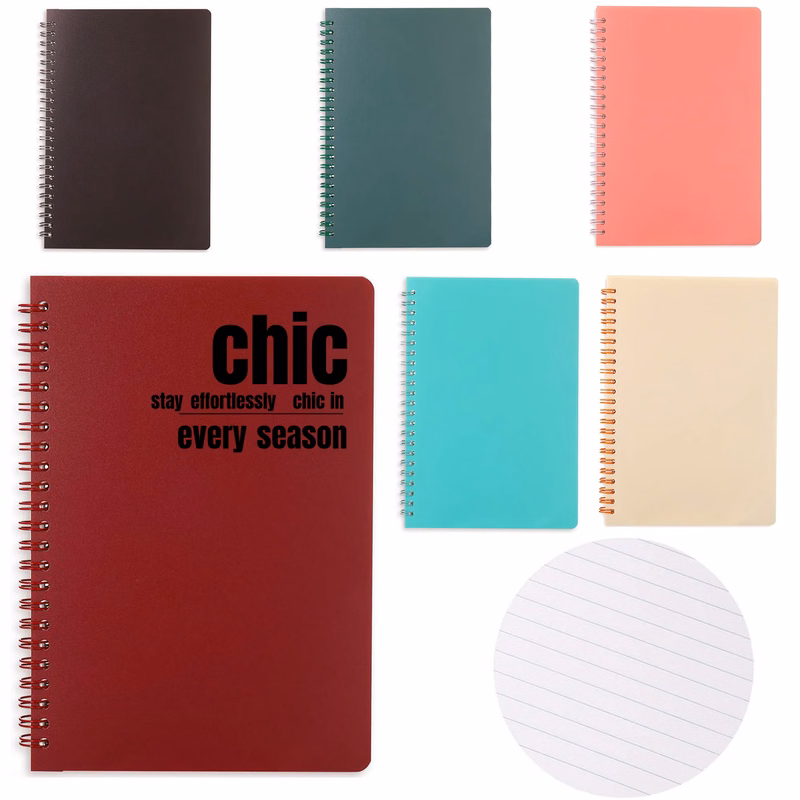 PP Coil Notebook Logo Printed Suit For Business And School