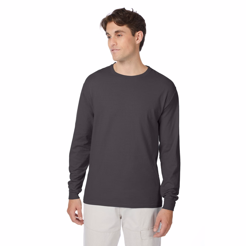 Hanes Beefy-T Long-Sleeve T-Shirt