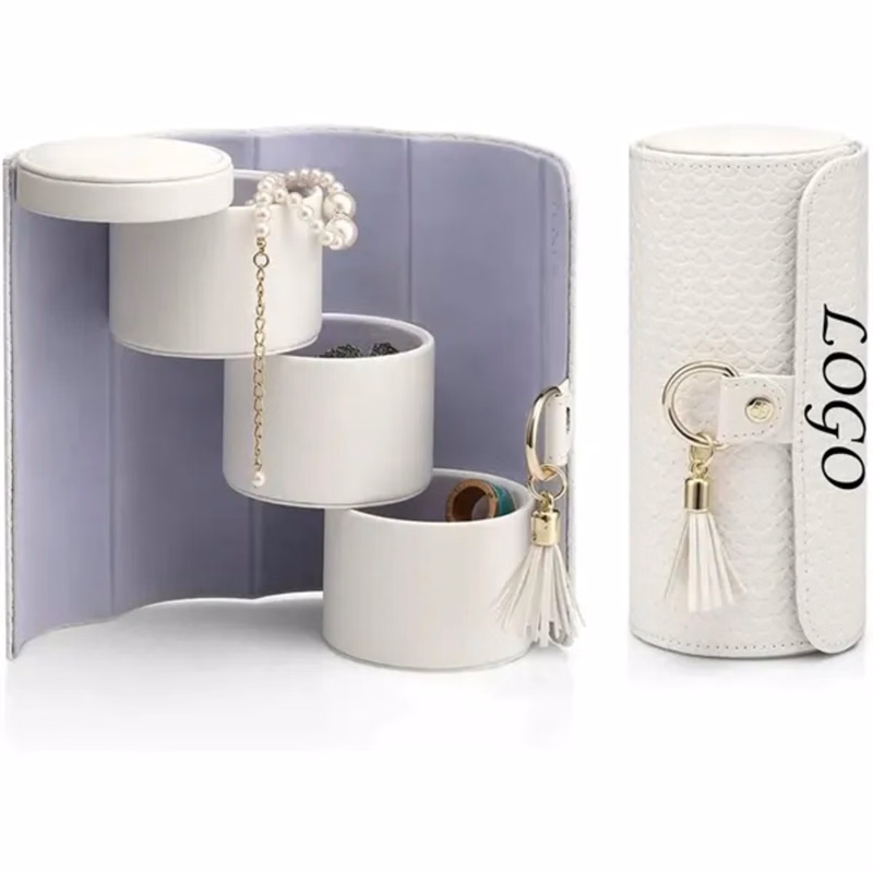 Travel Jewelry Roll Box Organizer