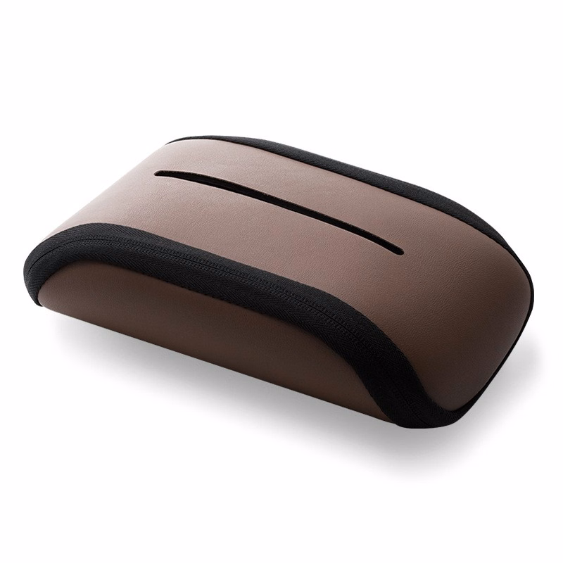 Premium Leather Car Tissue Holder with Adjustable Straps