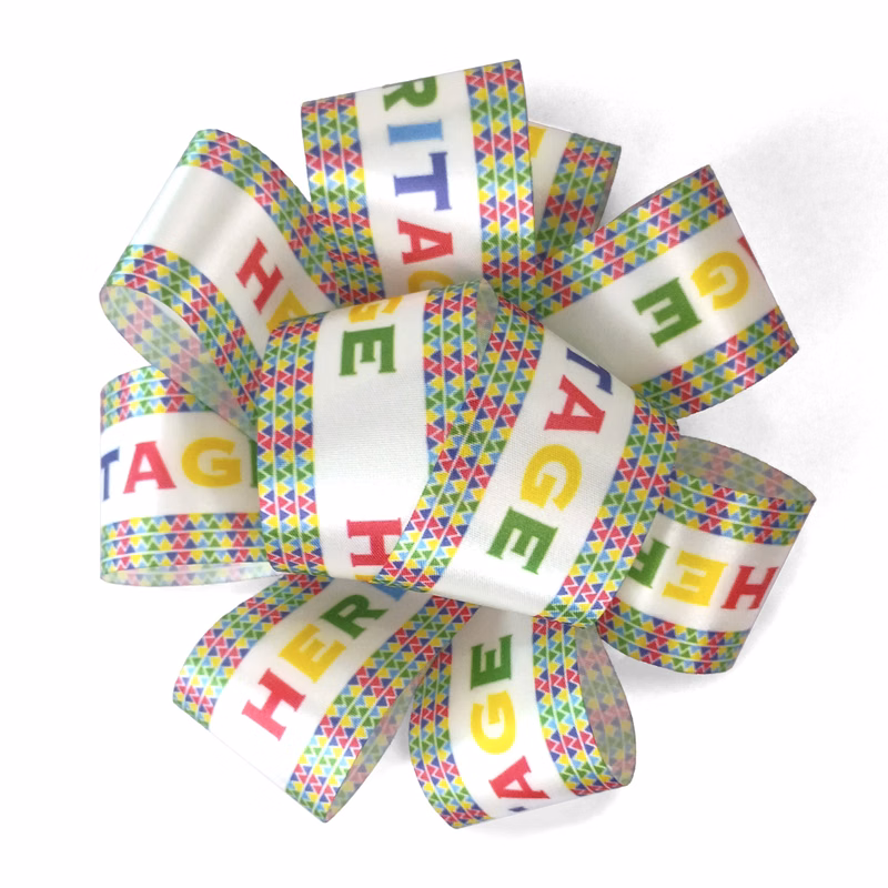 1½" Badge Satin Bow - Sublimation