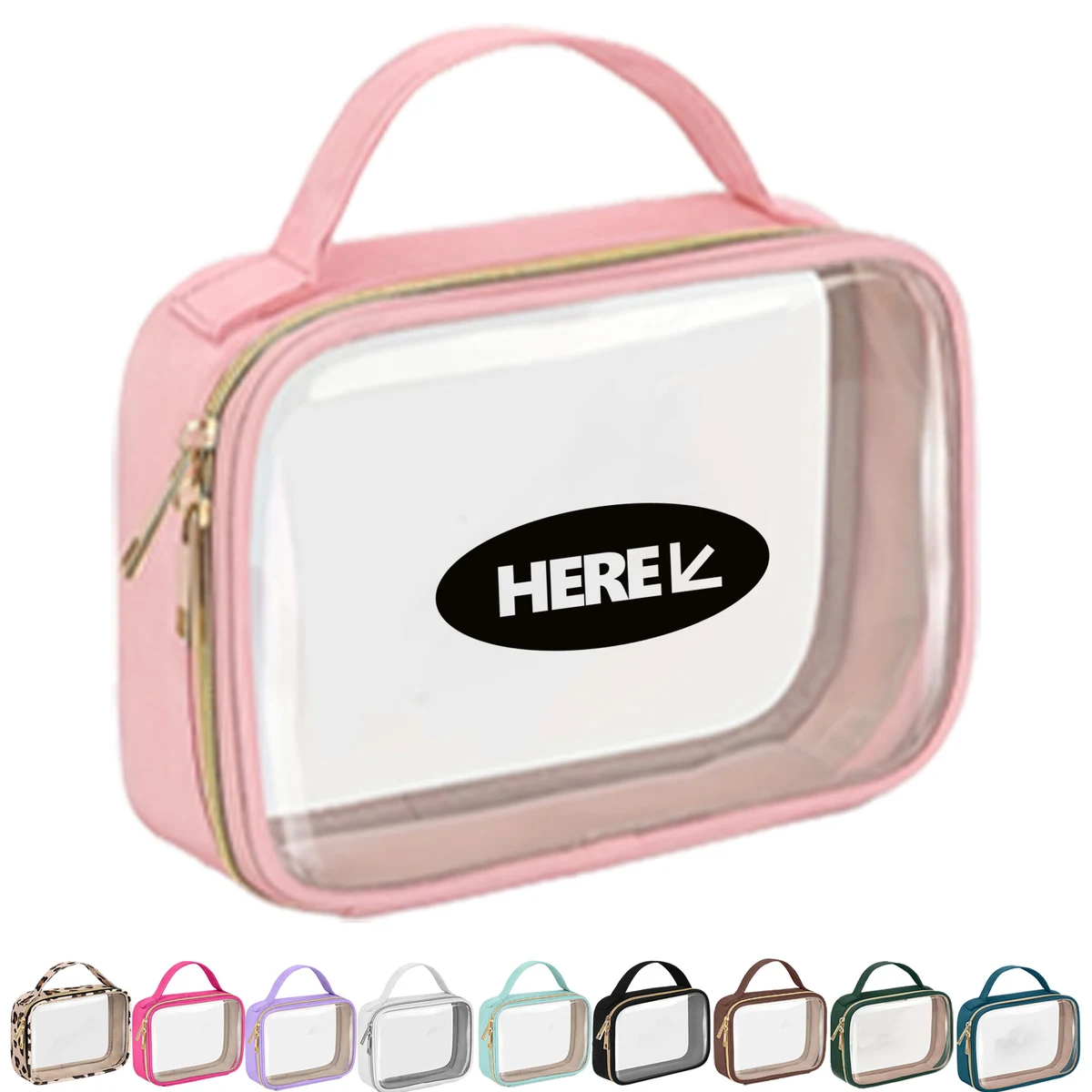 Clear Toiletry Bag with Handle 1