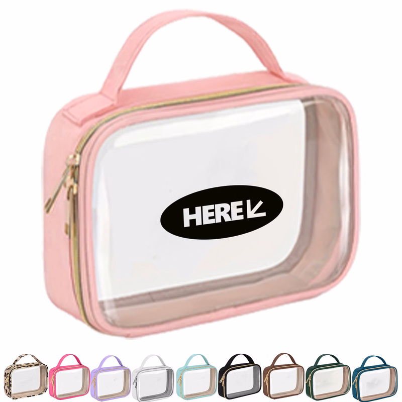 Clear Toiletry Bag with Handle