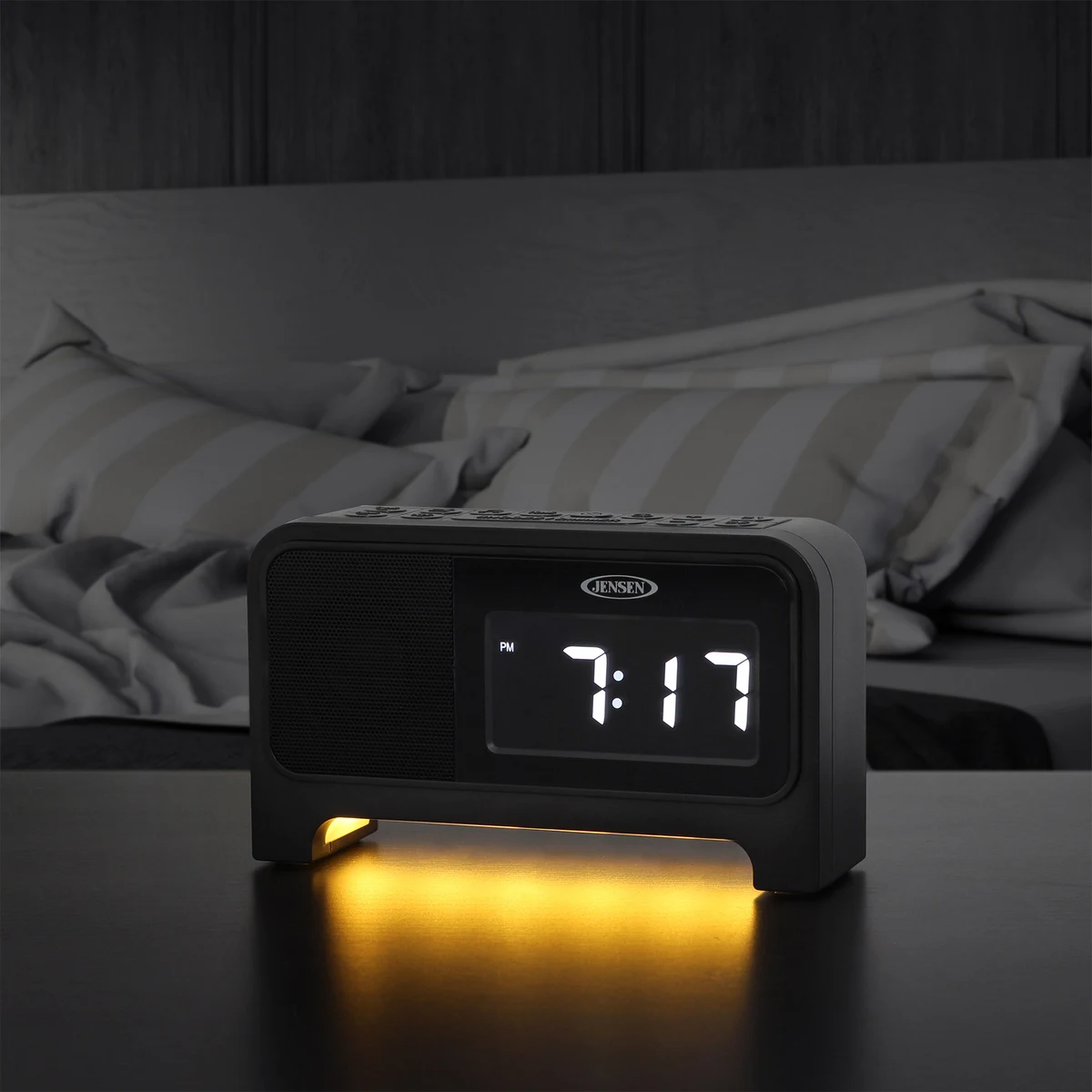 Digital Dual Alarm Soothing Sounds Clock Radio with Night Light 1
