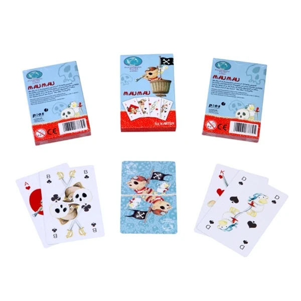 Custom blue core paper playing cards poker 1