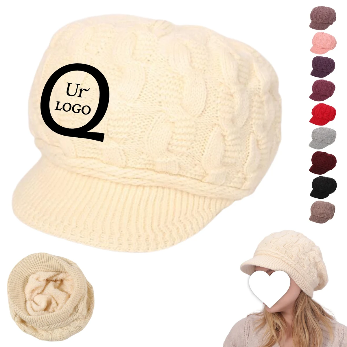 Knit Biker Hat 1
