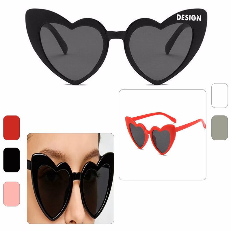 Fun Retro Heart Fashion Sunglasses