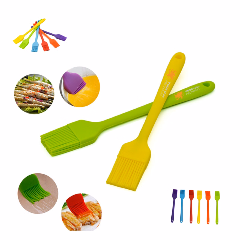 MOQ 100 High-Temperature Silicone BBQ Basting Brush for Grilling