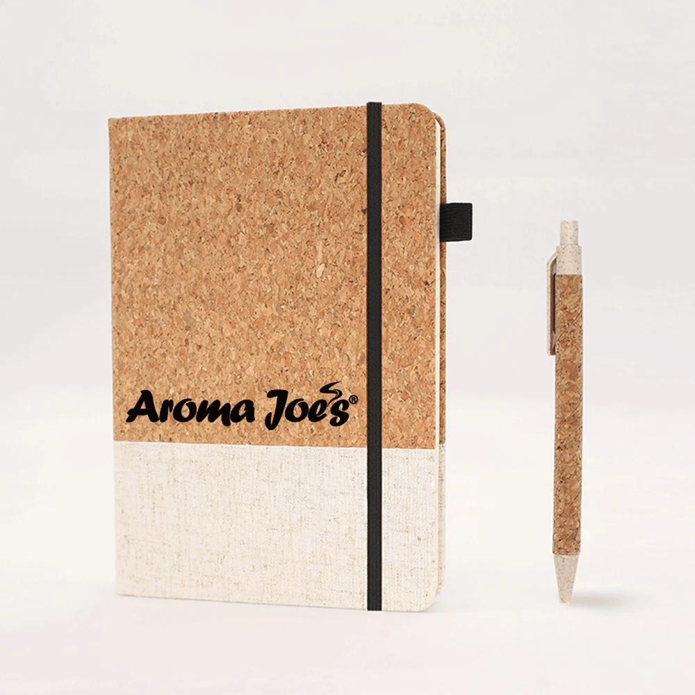 A5 Cork PU Spliced Notebook Wholesale Business Office Notebook Set 1