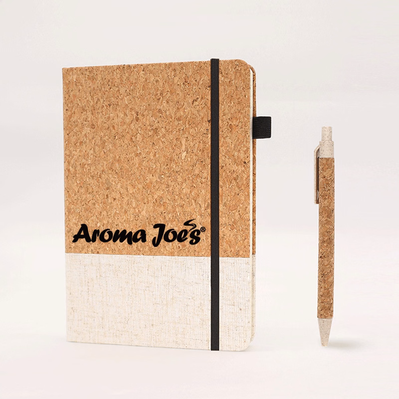 A5 Cork PU Spliced Notebook Wholesale Business Office Notebook Set