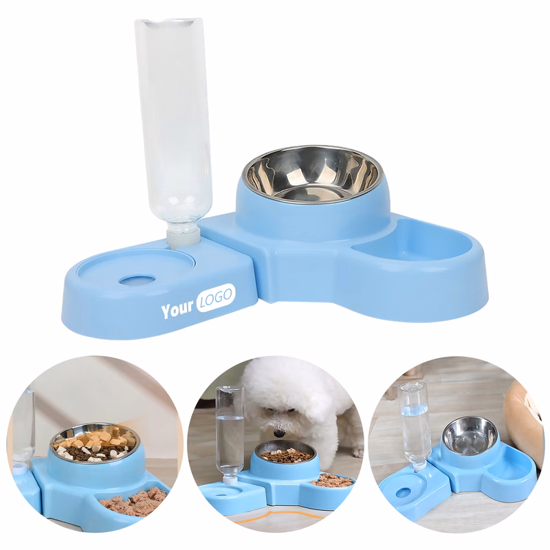 Plastic 2-In-1 Drinking And Feeding Basin