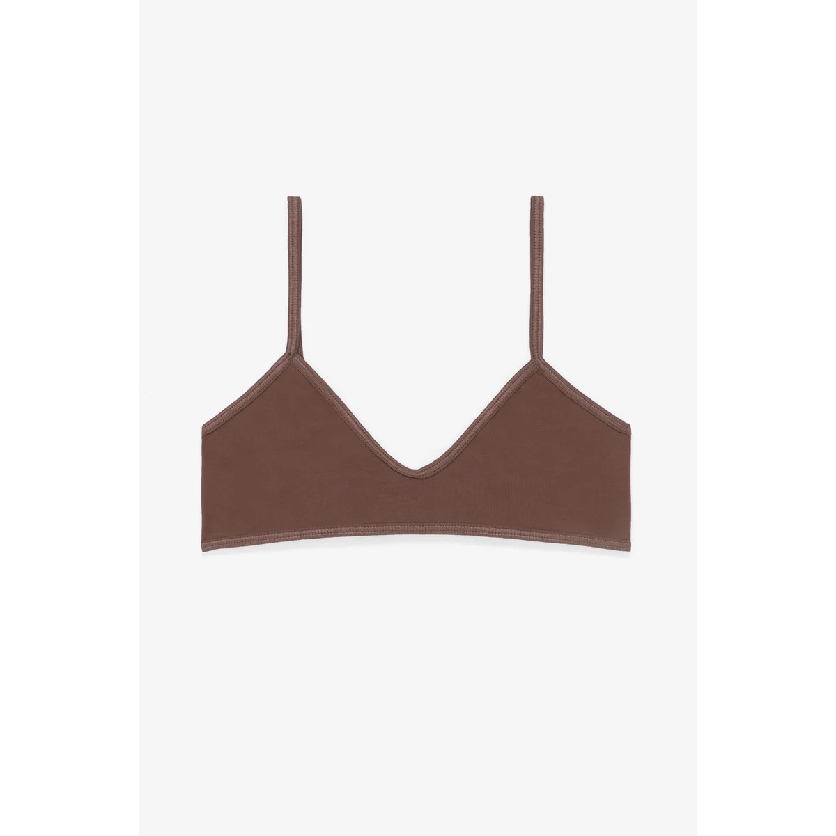 COTTON SPANDEX SPAGHETTI BRALETTE 1