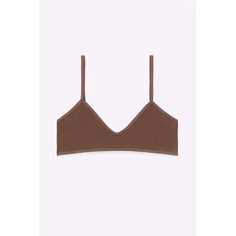 COTTON SPANDEX SPAGHETTI BRALETTE