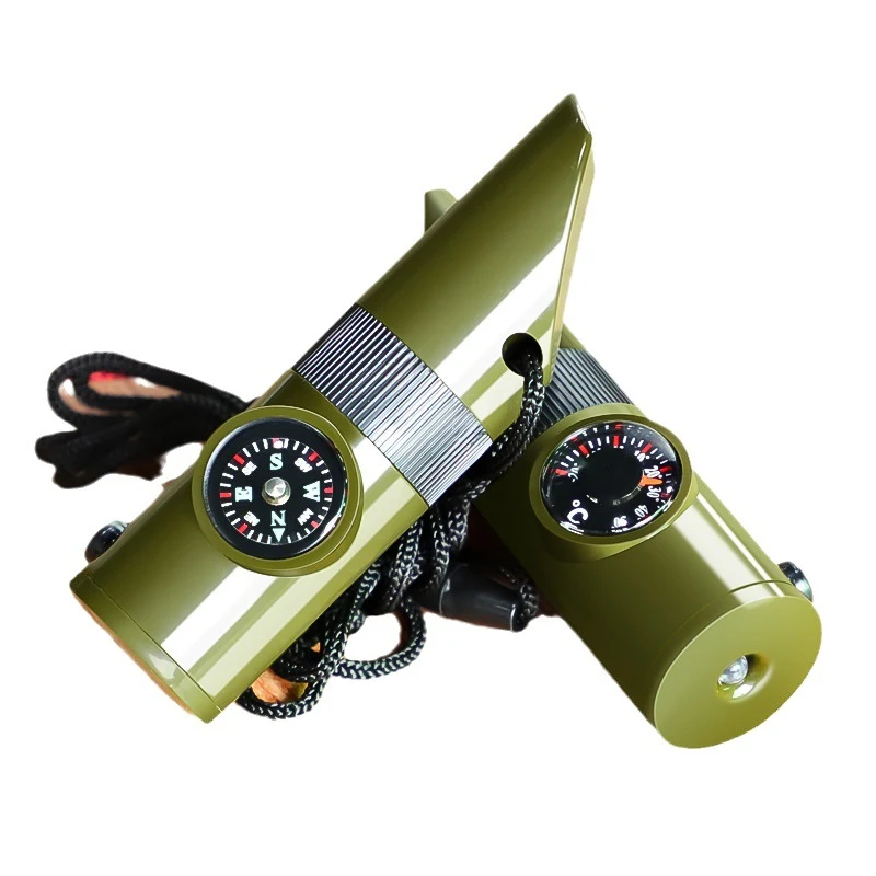 7 in 1 Loud Safety Whistle with Lanyard for Outdoor Hiking 1