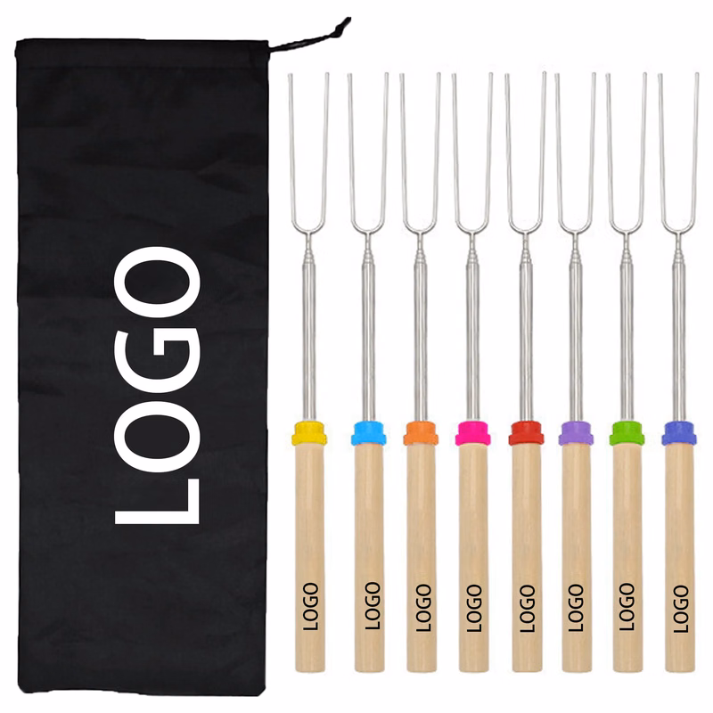 MOQ 50 Telescopic BBQ Skewers Set of 8