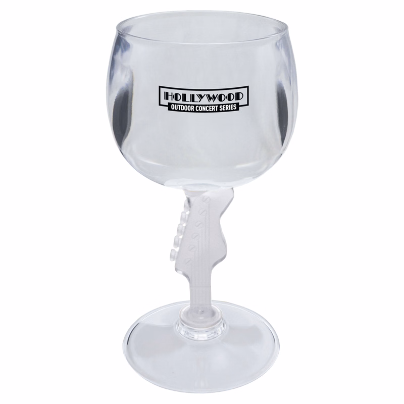 12oz Novelty Stem Plastic Wine Goblet