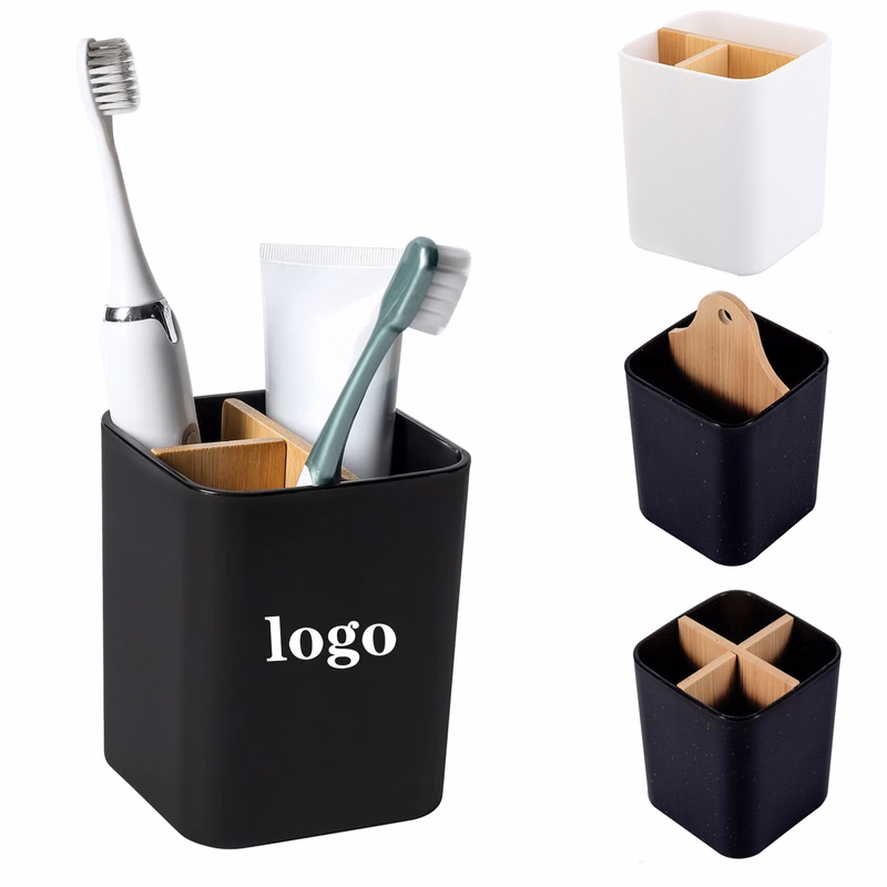 Bamboo Toothbrush Holder For Bathrooms