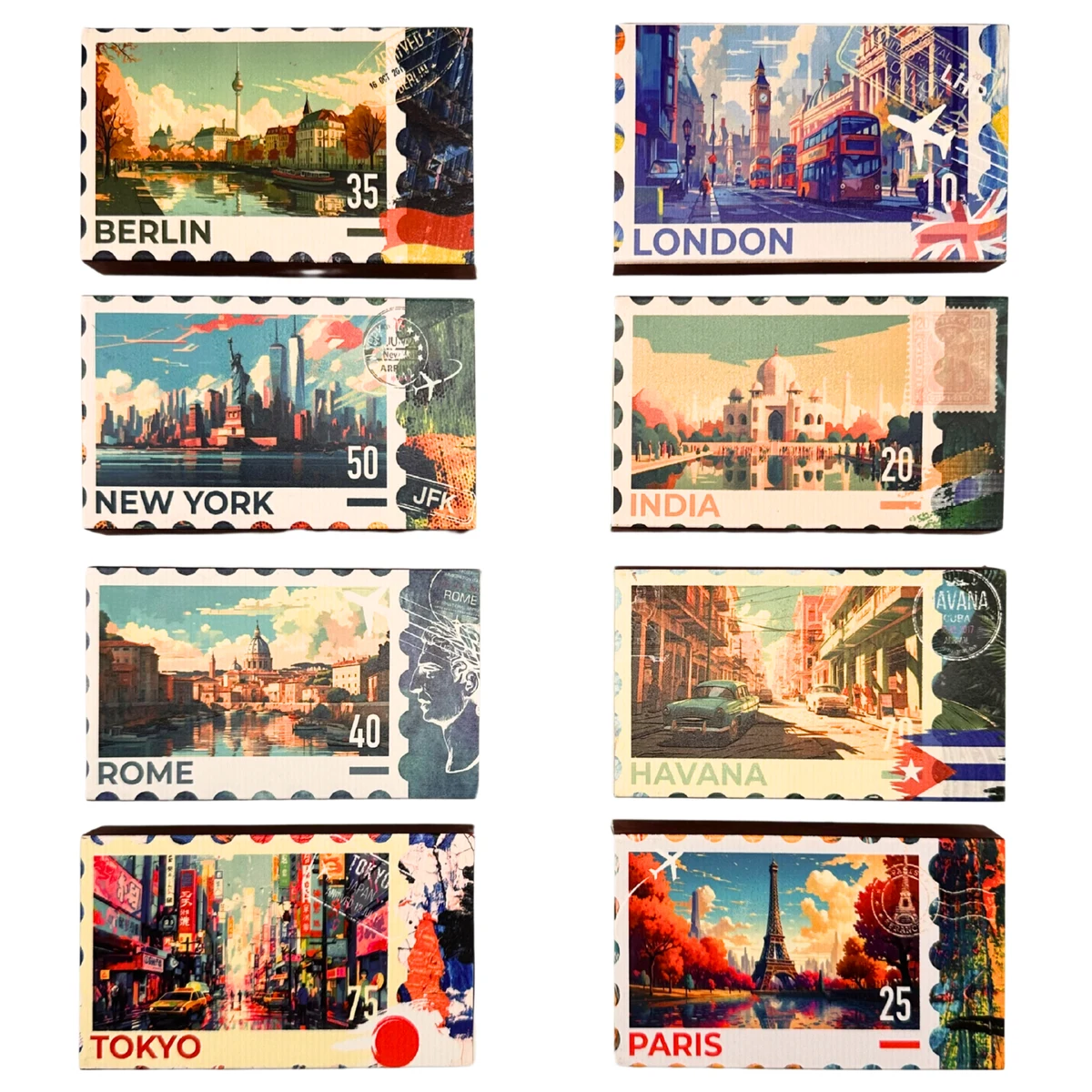 World Travel Series, 4-inch, Candle / Cigar Matchboxes 1