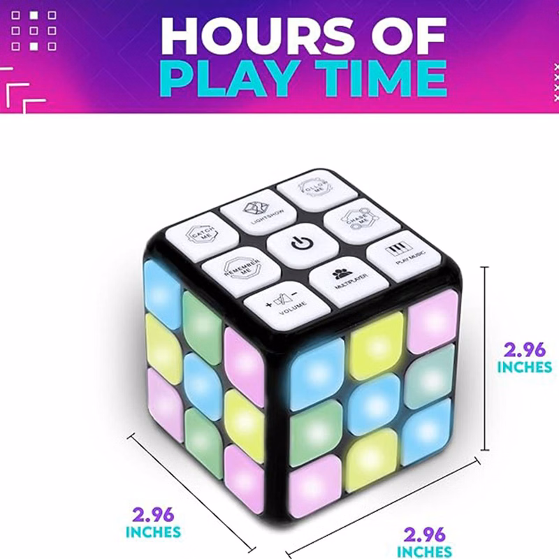 Unique Kids Flashing Cube Educational Toy