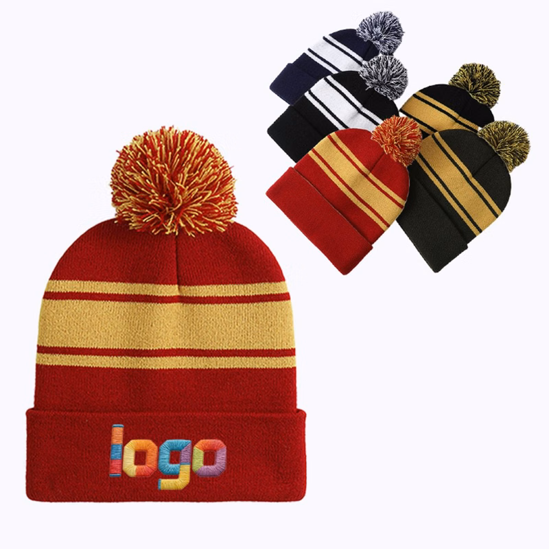 Colorful Stripe Knitted Hat
