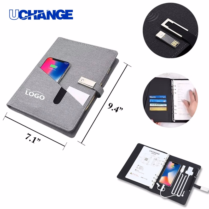 Multifunction Wireless Charging Notebook Set