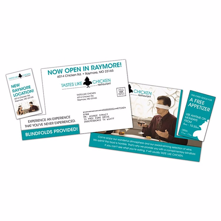 Laminated Card with Detachable Vertical Business Card - 14 pt.
