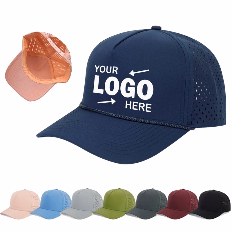 Multi Color Five Panel Polyester Baseball Caps